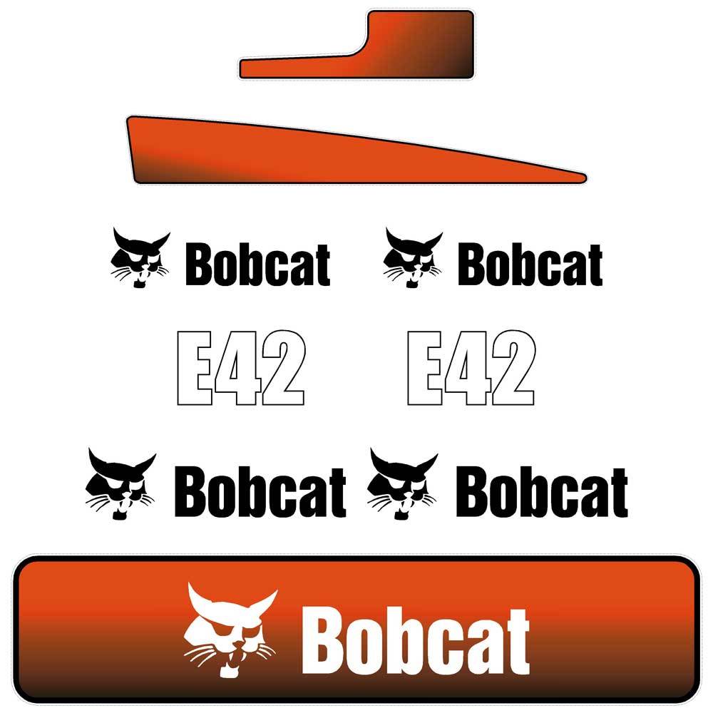 Bobcat E42 Decal Kit Bobcat E42 Decal Kit
