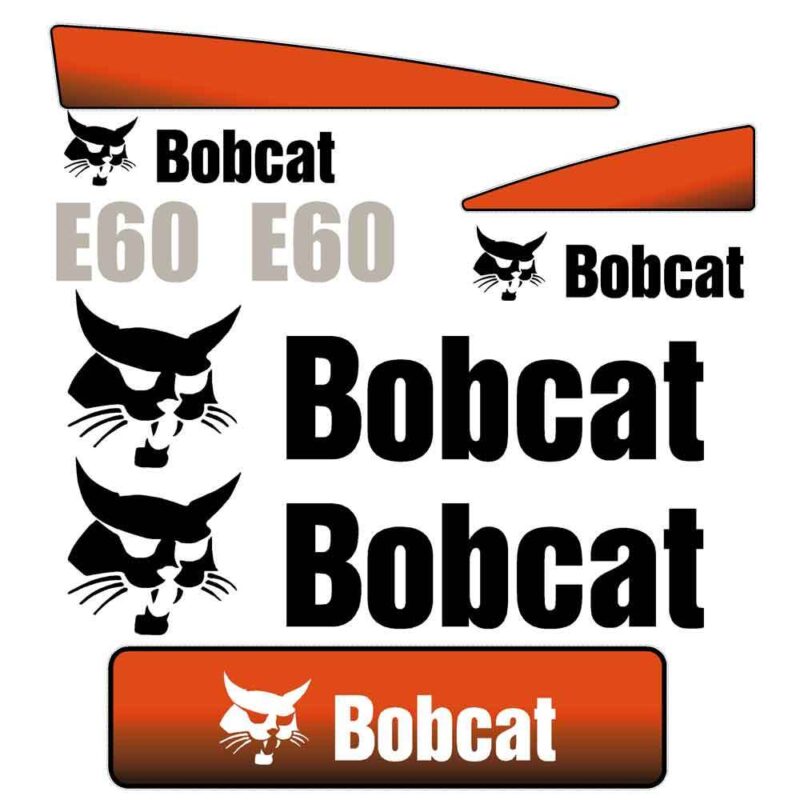 Bobcat E60 Decal Kit