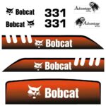 Bobcat IR 331 Decal Kit - Mini Excavator - Old Style