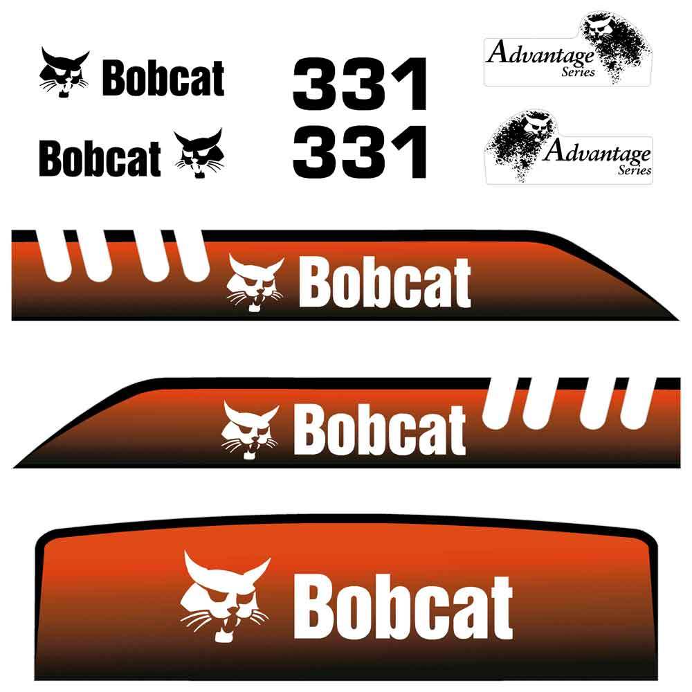 Bobcat IR 331 Decal Kit - Mini Excavator - Old Style Bobcat IR 331 Decal Kit - Mini Excavator - Old Style