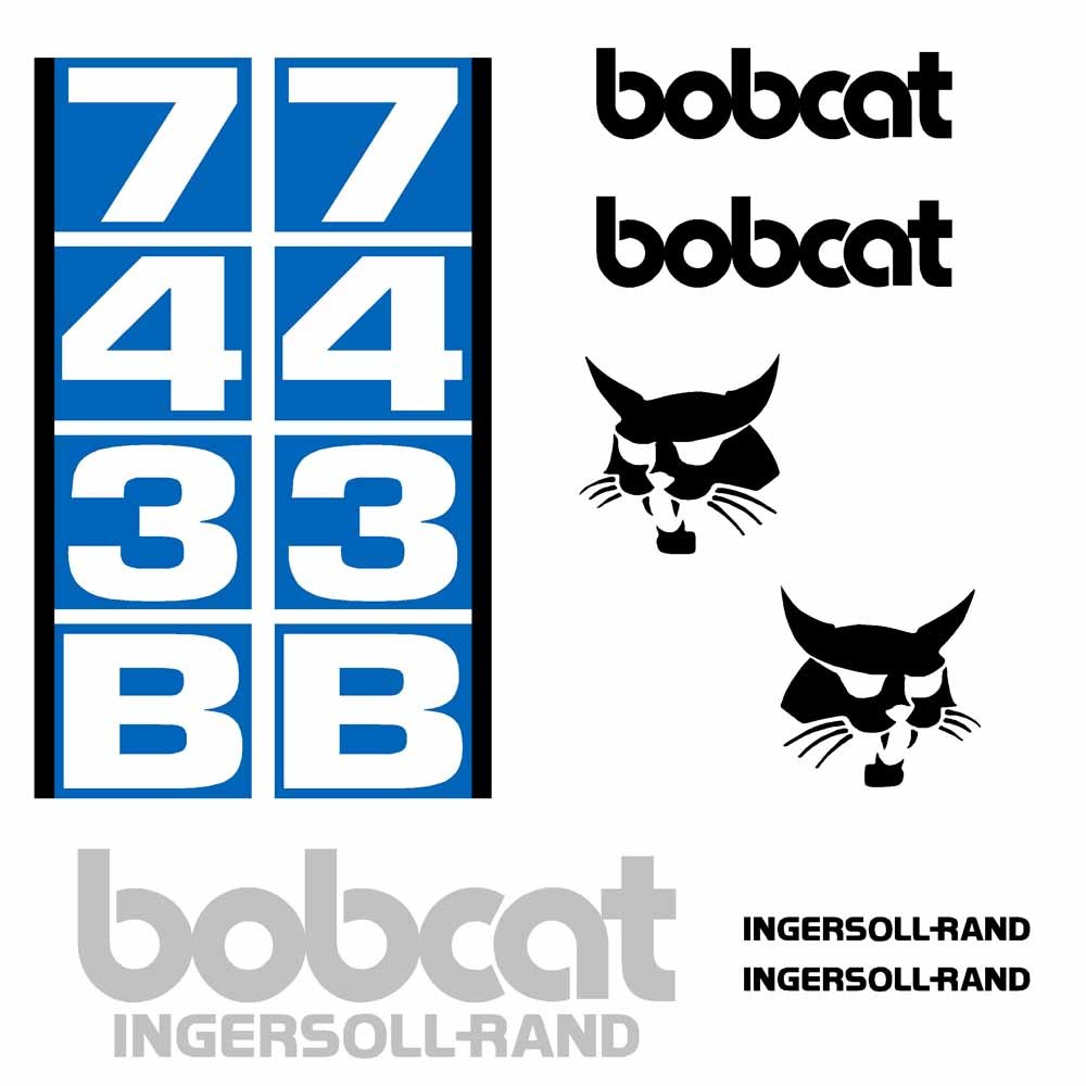 Bobcat IR 743B Decal Kit Bobcat IR 743B Decal Kit