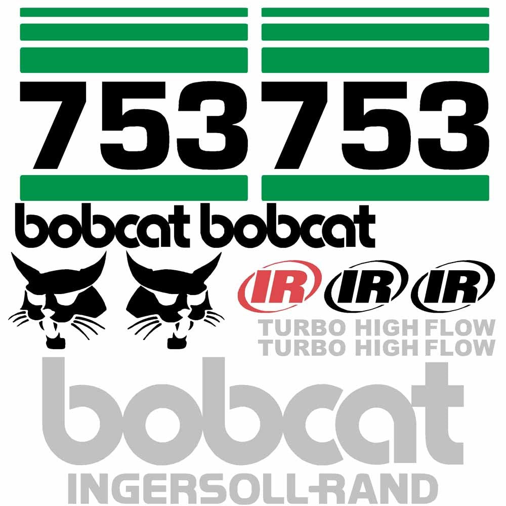 Bobcat IR 753 Decal Kit - Skid Steer 4 Bobcat IR 753 Decal Kit - Skid Steer 4