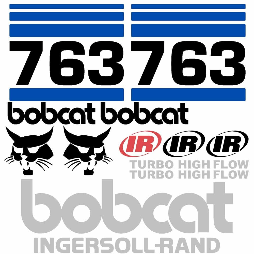 Bobcat IR 763 Decal Kit Bobcat IR 763 Decal Kit