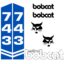 Bobcat Melroe 743 Decal Kit