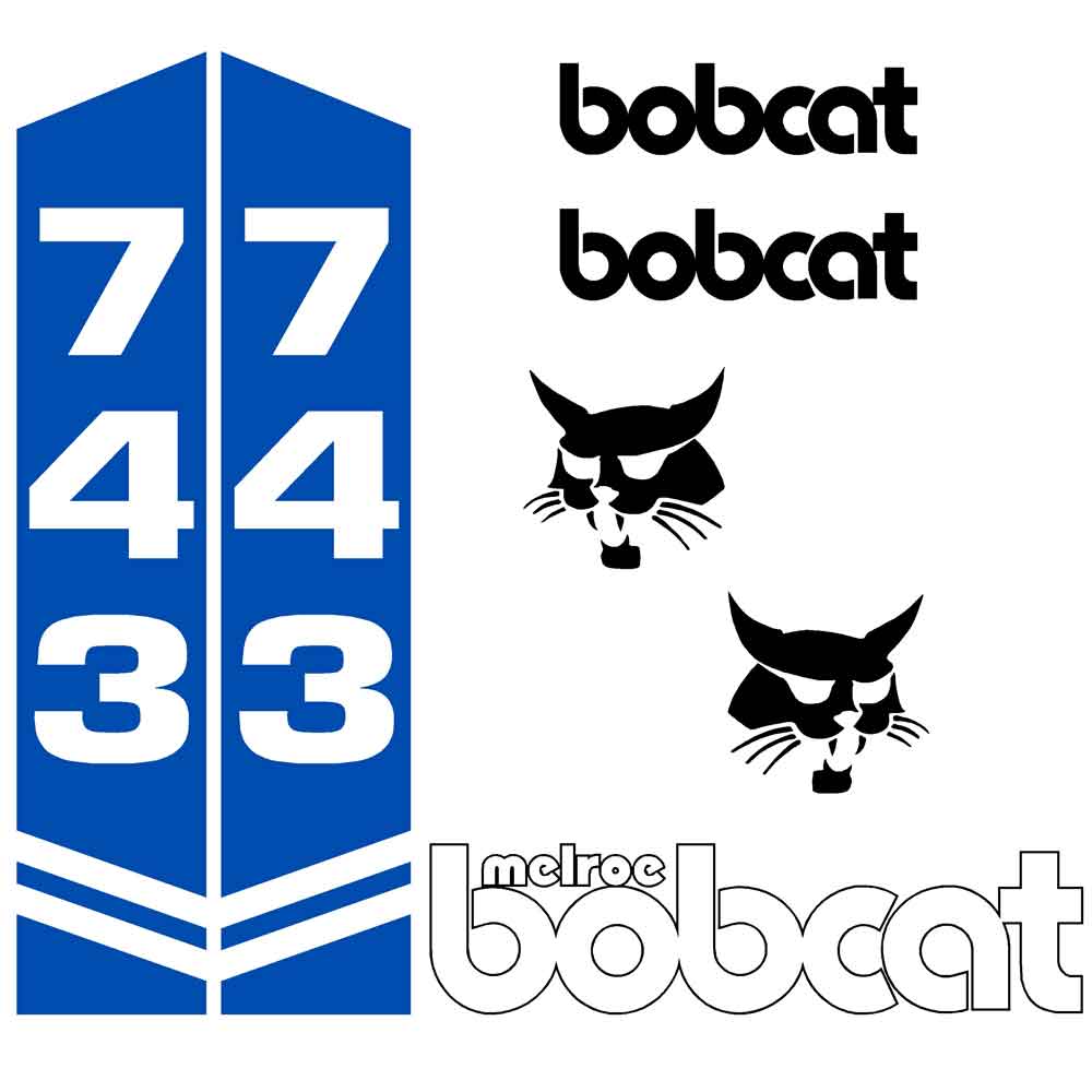 Bobcat Melroe 743 Decal Kit Bobcat Melroe 743 Decal Kit