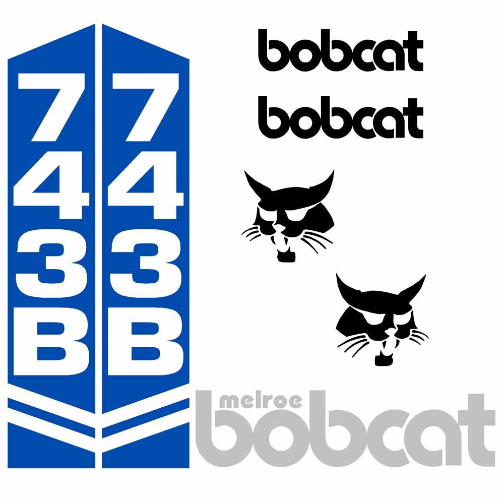 Bobcat Melroe 743B Decal Kit Bobcat Melroe 743B Decal Kit