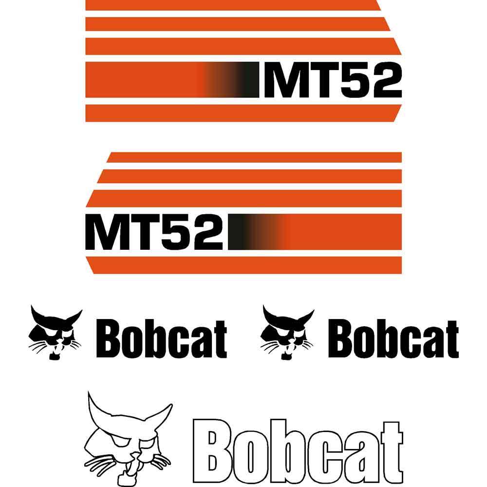 Bobcat MT52 Decal Kit Bobcat MT52 Decal Kit