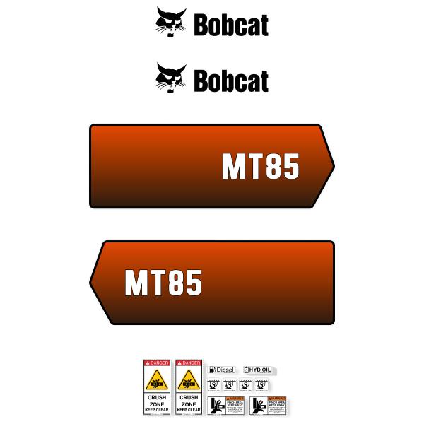 Bobcat MT85 Decal Kit Bobcat MT85 Decal Kit