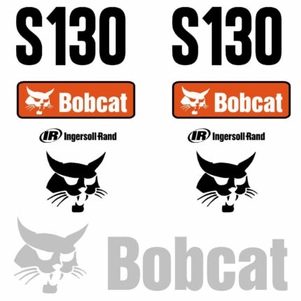 Bobcat S130 Decal Kit - Skid Steer - 2008 On