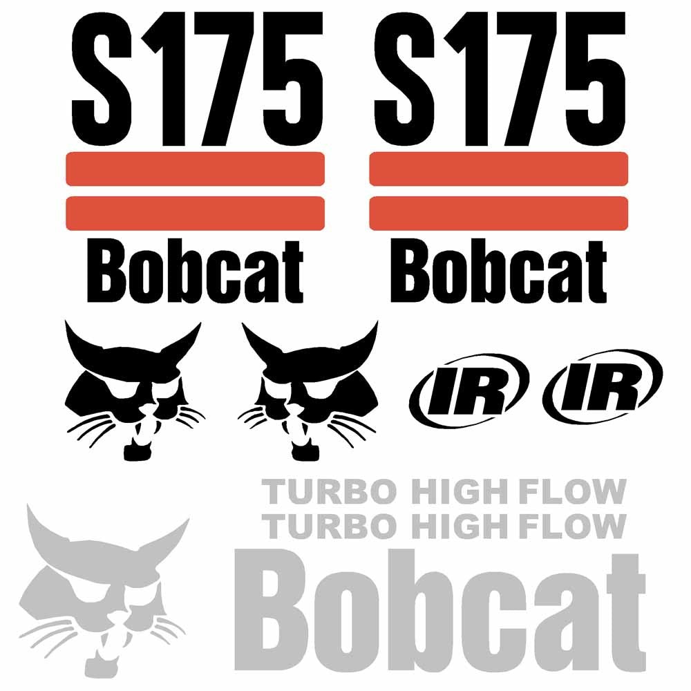 Bobcat S175 Decal Kit - Skid Steer (2003up) Bobcat S175 Decal Kit - Skid Steer (2003up)