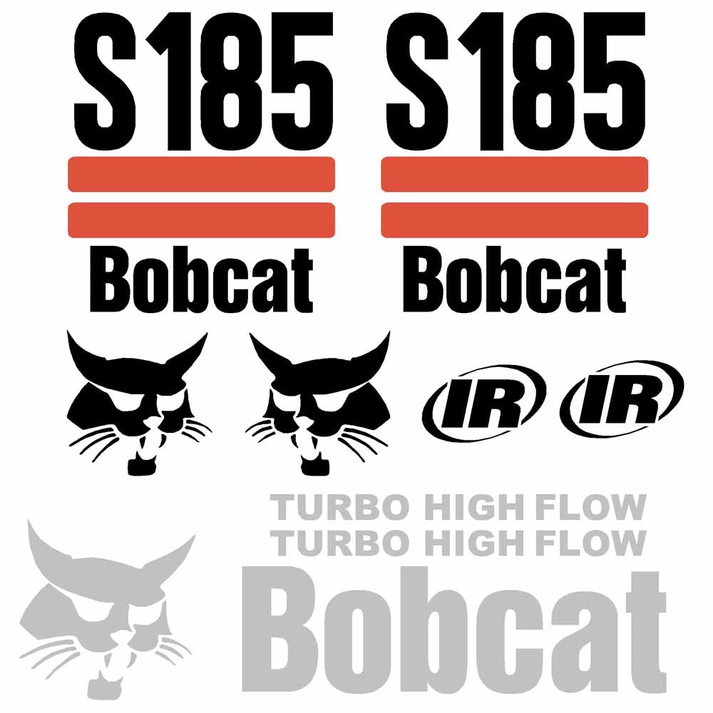 Bobcat S185 Decal Kit - Skid Steer (2003up) Bobcat S185 Decal Kit - Skid Steer (2003up)
