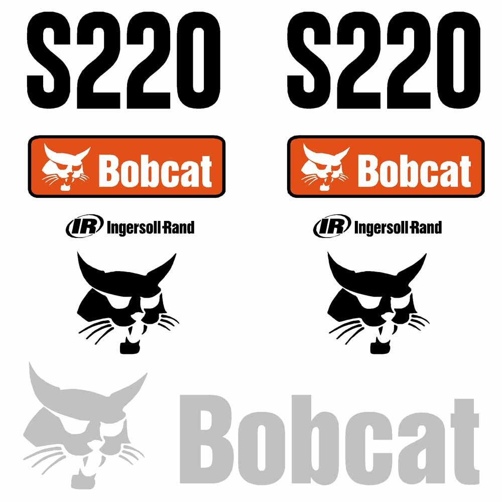 Bobcat S220 Decal Kit - Skid Steer 2008 on Bobcat S220 Decal Kit - Skid Steer 2008 on