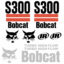 Bobcat S300 Decal Kit - Skid Steer (2003up)