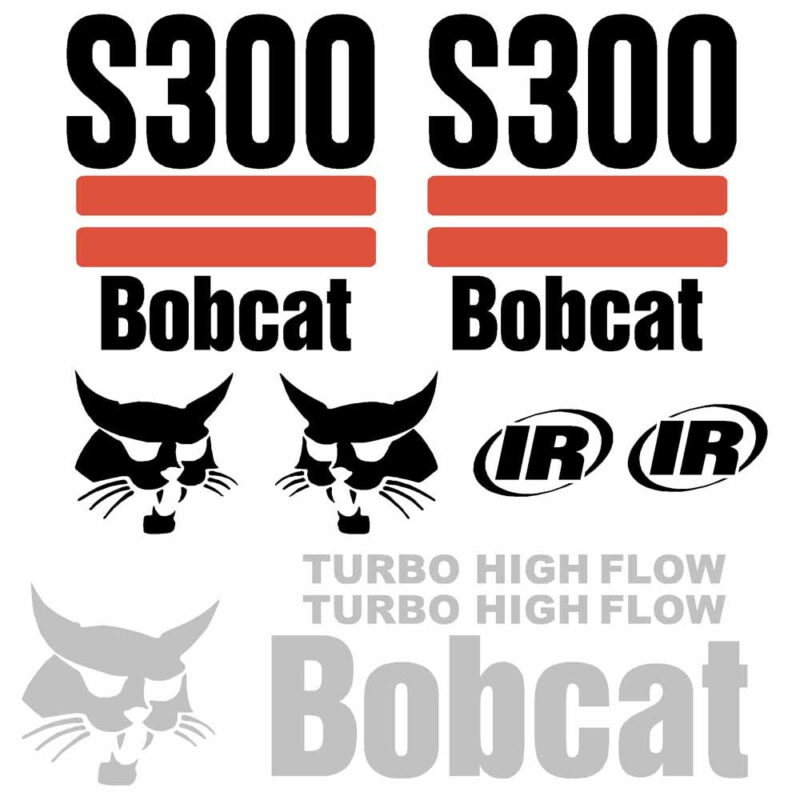 Bobcat S300 Decal Kit - Skid Steer (2003up)