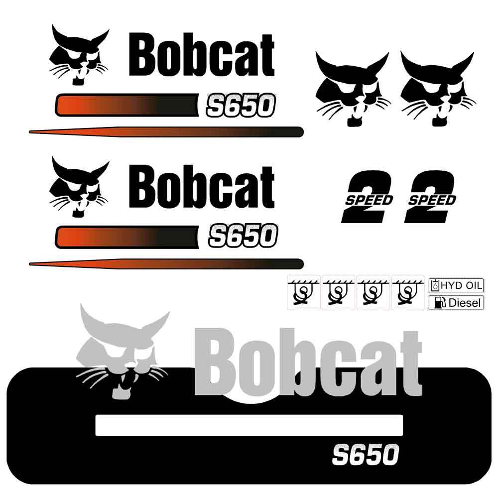 Bobcat S650 Decal Kit Bobcat S650 Decal Kit