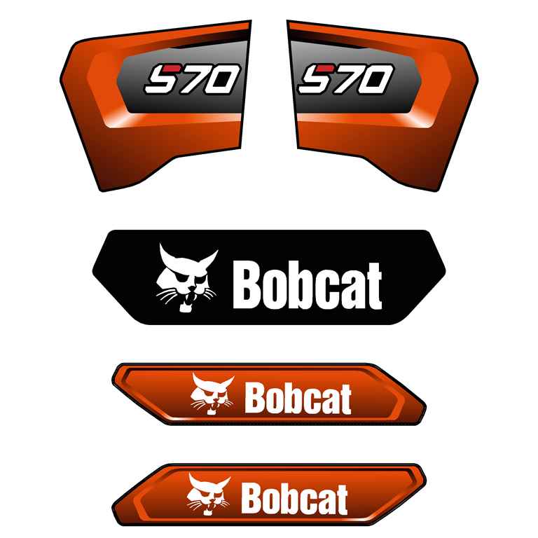 Bobcat S70 Decal Kit Latest Style Bobcat S70 Decal Kit Latest Style