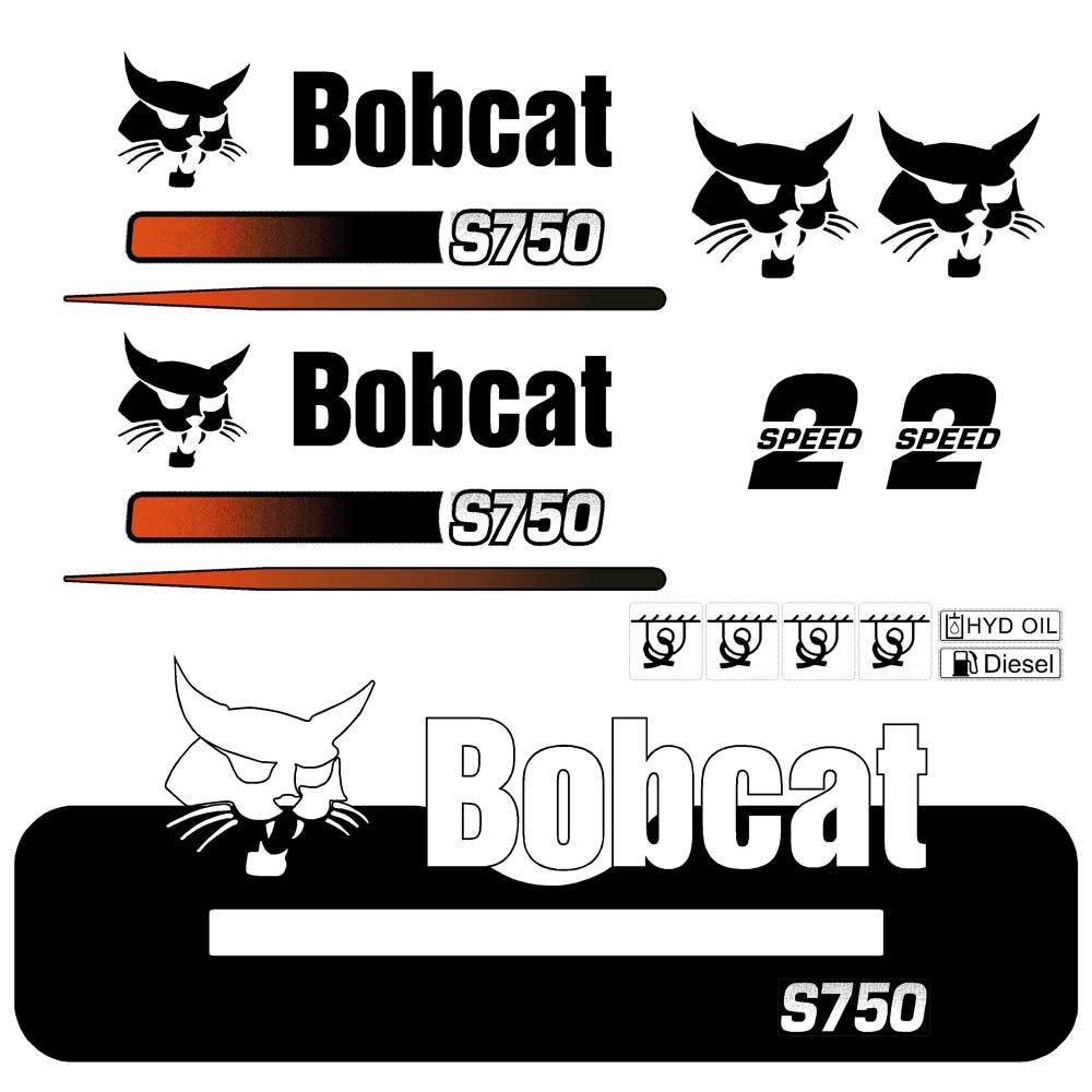 Bobcat S750 Decal Kit Bobcat S750 Decal Kit