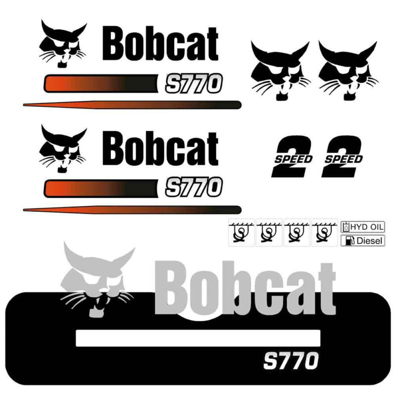 Bobcat S770 Decal Kit