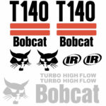 Bobcat T140 Decal Kit - Skid Steer Tracked (2 Stripe)