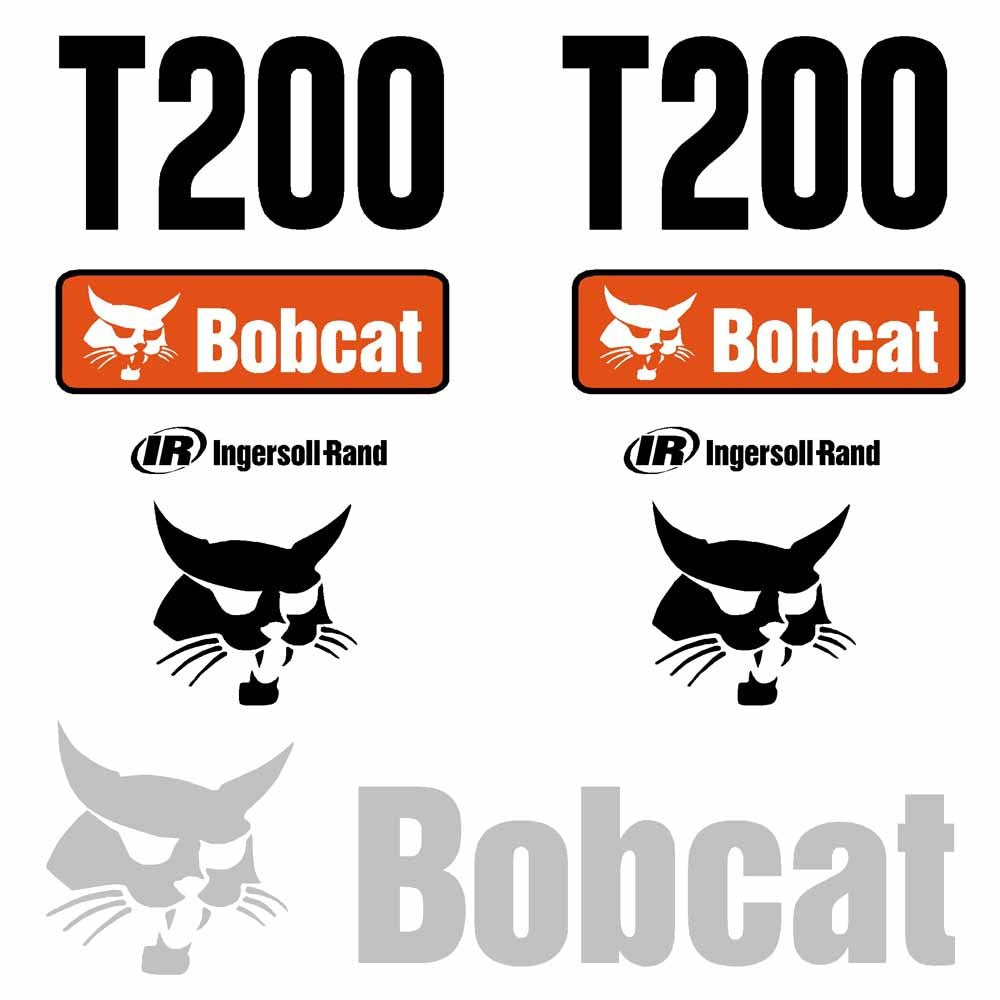 Bobcat T200 Decal Kit Bobcat T200 Decal Kit