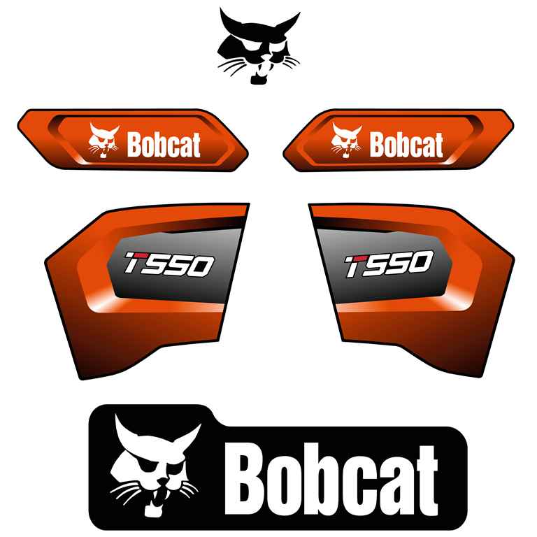 Bobcat T550 Decal Kit B57T up Bobcat T550 Decal Kit B57T up