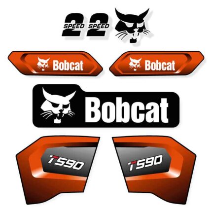 Bobcat T590 Decal Kit Later Style