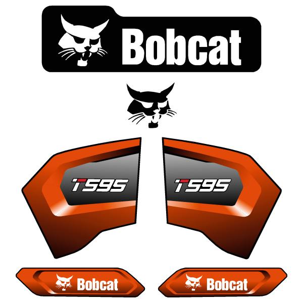 Bobcat T595 Decal Kit Later Style Bobcat T595 Decal Kit Later Style