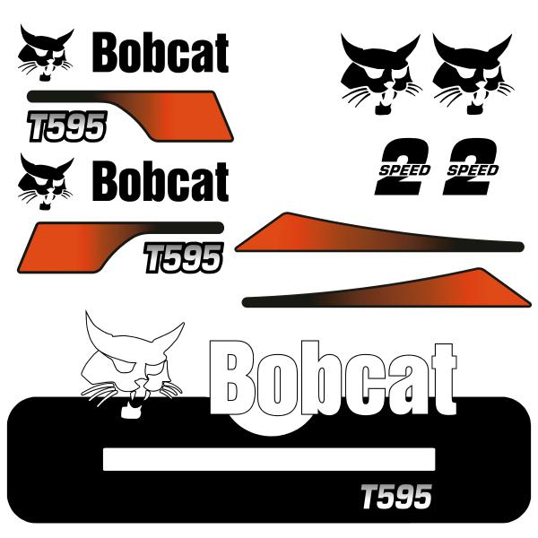 Bobcat T595 V2 Decal Kit Bobcat T595 V2 Decal Kit