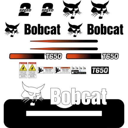 Bobcat T650 Decal Kit