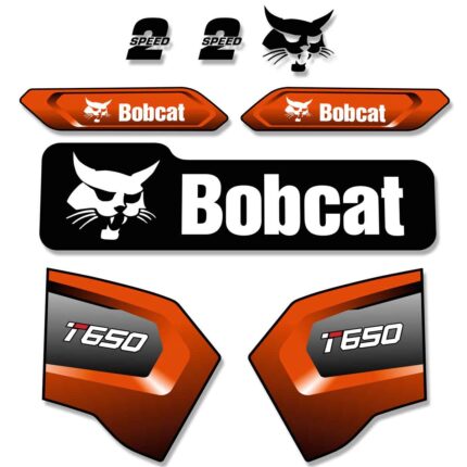 Bobcat T650 Decal Kit - Later Style