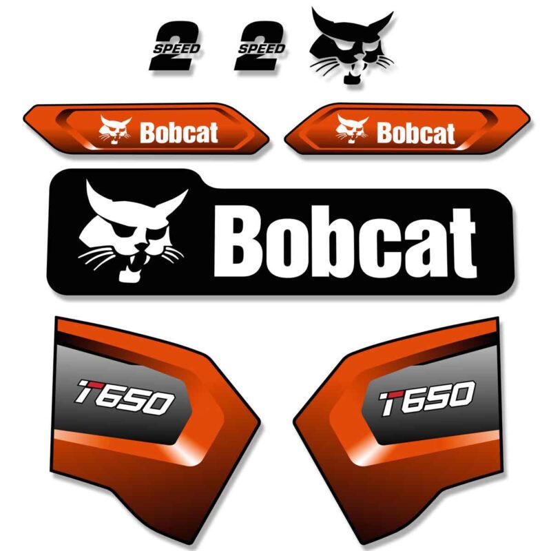Bobcat T650 Decal Kit - Later Style
