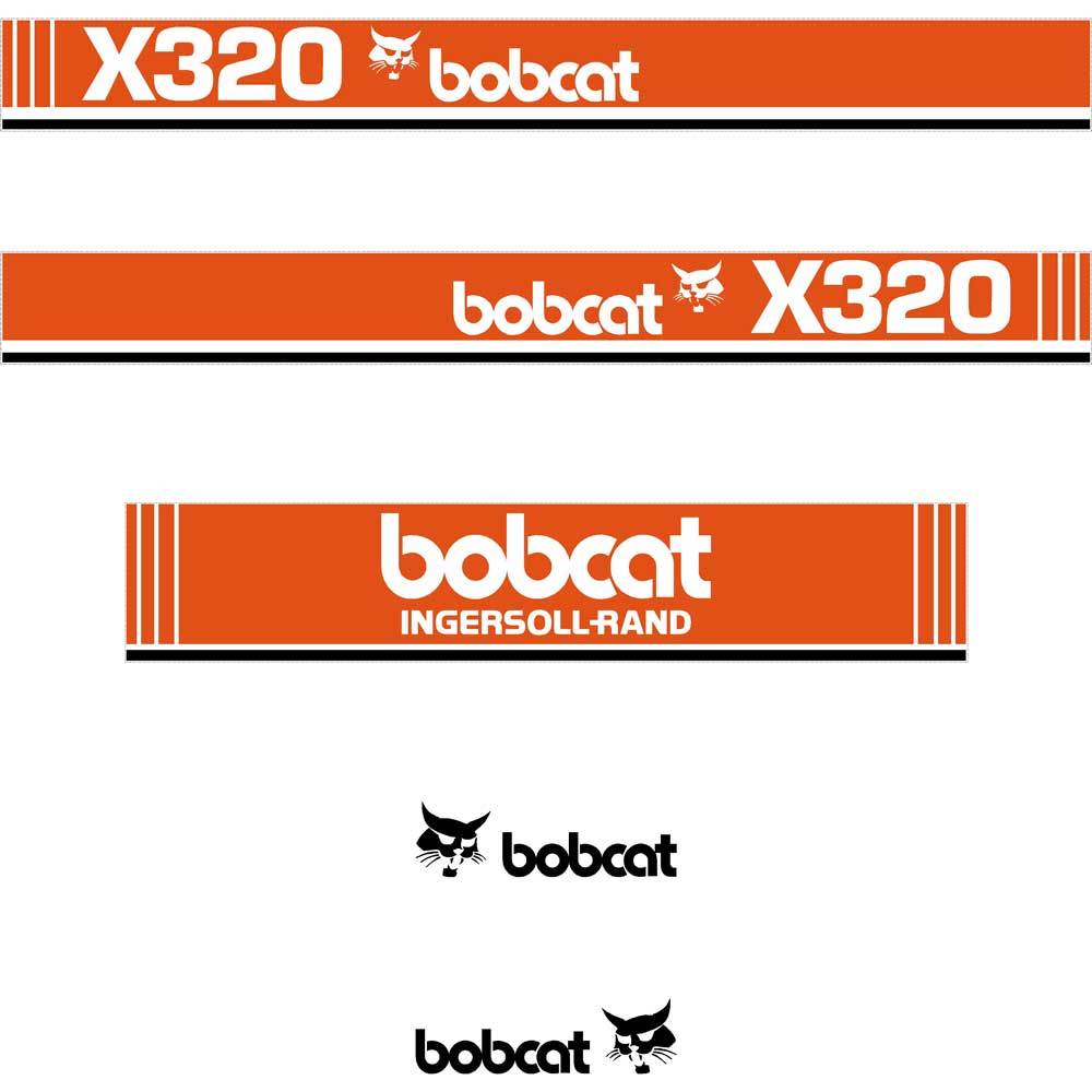 Bobcat X320 Decal Kit Bobcat X320 Decal Kit