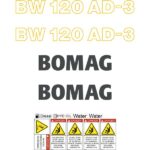 Bomag 120AD-3 Decal Kit