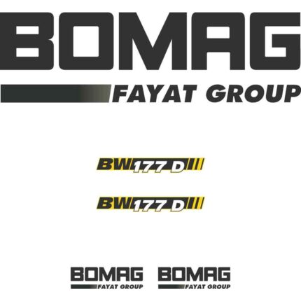 Bomag 177D-4 Decal Kit