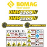 Bomag BMP 8500 Decal Kit