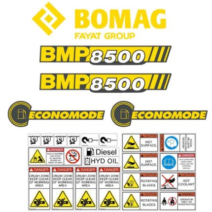 Bomag BMP 8500 Decal Kit