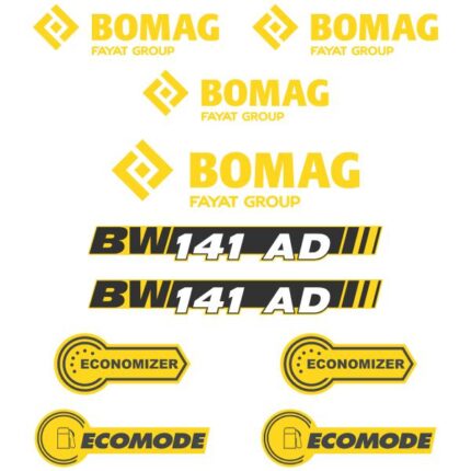Bomag BW 141AD-5 Decal Kit