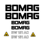 Bomag BW 151AC-3 Decal Kit