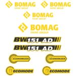 Bomag BW 151AD-50 Decal Kit