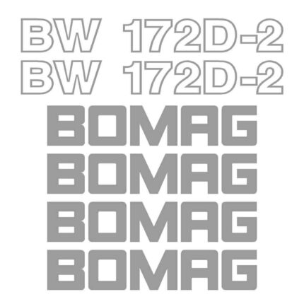 Bomag BW172D-2 Decal Kit