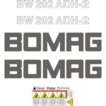 Bomag BW202 ADH-2 Decal Kit