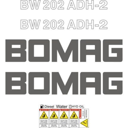 Bomag BW202 ADH-2 Decal Kit
