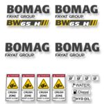 Bomag BW65H Decal Kit