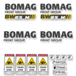 Bomag BW65H Decal Kit