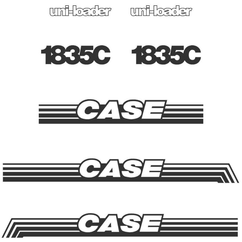 Case 1835C Decal Kit