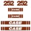 Case 252 Decal Kit