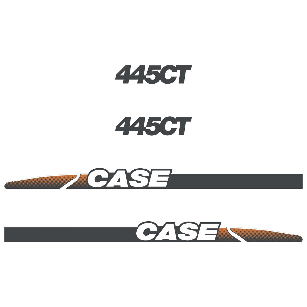 Case 445CT Decals Stickers Set Case 445CT Decals Stickers Set