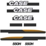 Case 550H Decals Sticker Set