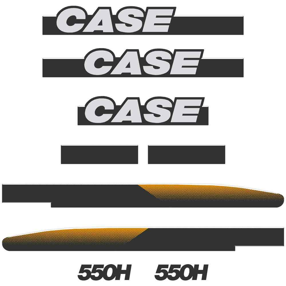 Case 550H Decals Sticker Set Case 550H Decals Sticker Set
