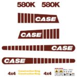 Case 580K Decal Kit